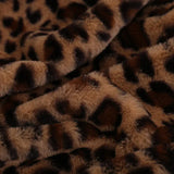 Faux Rabbit Fur Leopard Print Double-layer Coral Rabbit Plush Blanket Bedroom Sofa Soft Breathable Warm Cover Blanket