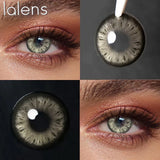 Half Yearly Soft Colored Contact Lenses for Daily Eye Cosmetic Makeup 14.5mm Multichrome Beauty Styling Lens