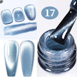 10ml Pink Gold Water Light Cat Magnetic Gel Polish HEMA TPO FREE Aurora Glitter Crystal Soak Off UV Varnish Manicure