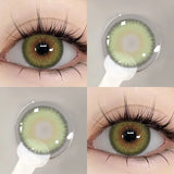 Yearly Colored Contact Lenses for Eyes Natural Eye La Girl Gray Contact Blue Lenses Blue Lenses Fashion Lenses 2PCS