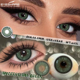 1 Pair Brown Contact Lenses for Eye Natural Beauty-health Colored Lenses Gray Pupils Cosmetics Blue Lenses Yearly Use