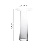 Creativity Transparent Glass Vase Hydroponics Flower Pots Desk Decoration Artificial Flowers Modern Home Decor Floral Vases