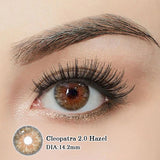 New Colored Contact Lenses 1 Pair Green Iris Natural Pupil Color Circle with Prescription 0-8 Degrees Annual Siri Urban