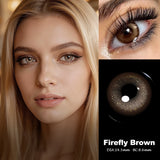 Yearly Plano & Colored Contact Lenses Firefly Brown Natural Prescription Soft Lens Daily Eye Beauty Eyewear