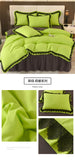 Princess Style Bedding Set Ruffle Duvet Cover With Lace Soft Four Piece Set Quilt Cover Bed Skirt Pillowcase Girls Bedroom Decor