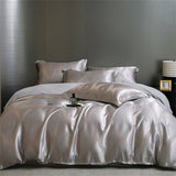 Luxury Satin Jacquard Duvet Cover Set Nordic Double Bed Quilt Cover Bedding Set Adlut Pillowcases Sheet Queen King Home Textiles