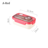 Kids Lunch Box for School, Larger Capacity Bento Box with Tableware, Plastic Snack Box, Microwavable Food Container