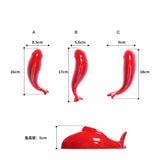 Ceramic Swimming Fish Hanging Wall Decoration Carp Background Living Room Decor Aesthetic Room Decoration Accessories