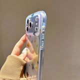 For Iphone 17 17pro 17Promax Laser Star Pattern Glitter Phone Case for IPhone 14 15 16 Pro Max Shockproof Protective Clear Cover