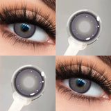 1Pair Purple Color Pupils Anime Contact Lenses with Degree Cosplay Accessories Color Korean Lens Beauty Fast Shipping