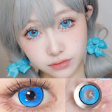 1pair Colored Contact Lenses Anime Halloween Cosplay Softlens 14.5mm 6months