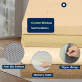 Custom Thick Bench Cushions Teddy Velvet Cushions Indoor Non Slip Seat Cushions Sofa Balcony Sofas Seat Pads Bay Window Cushions