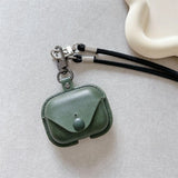 For Airpods 4 4th Case Leather Business Cases For AirPods 4 3 2 1 Pro Cover Headset Shell Headphone Funda With Neck Long Lanyard