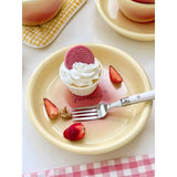 Powder Blusher Gradient Tableware Ins Style Household Gift Giving Creativity High Color Tableware Bowl