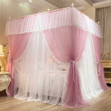 Romantic Double Layer Mosquito Net Without Frame Palace Bed Curtain Tent Lace Princess Style Girl Bed Room Decoration