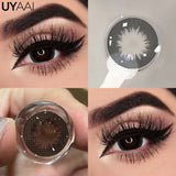 Color Contact Lenses For Eye Cosmetic Black Lens Makeup Beauty Green Eyes Contact Natural Brown Contact Eyes Makeup