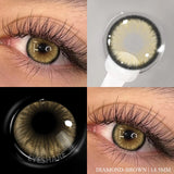1 Pair Color Contact Lenses for Eyes Color Eye Lens Blue Eye Lenses Brown Lenses Gray Pupils Lens Yearly Green Contacts