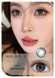 2pcs Gradient Green Contact Lenses Natural Color Pupils Coffee Pearl Lenses Makeup Color Eye Lenses Brown Lens Gray Lens