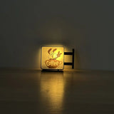 Glowing Mini Fridge Magnets Light Box Coffee Beer Illuminated Home Decor Accessories Japanese Underground Iron Family Rosen