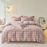 Housse de couette 220x240 Cotton Stripes Duvet Cover Button Girl's Room Skin Breathable Bedding funda nórdica Comforter Sets