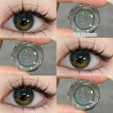 1 Pair Myopia Color Contact Lenses for Eyes with Prescription Makeup Eye Color Lenses Beauty Pupils Fashion Blue Lenses