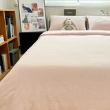 Waed Cotton Bedding Set Simple ature Light een Plaid Tee-Piece Queen Size Pure Cotton Bed Linens Japanese Sle