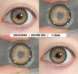 1 Pair Colored Pupils for Eyes Natural Brown Contact Lenses Gray Color Lens High Quality Eye Contacts Cosmetics Yearly