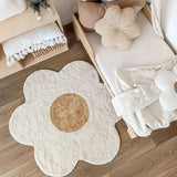 Irregular Shape Flowers Rugs for Bedroom Bedside Carpet Living Room Soft Fluffy Plush Mat Home Decoration Cloakroom Floor Mats