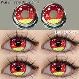 2pcs Cosplay Colored Contact Lenses Crazy White Contact Lenses Anime Black Eye Lenses Halloween Beauty Makeup Lens