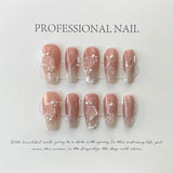 10pcs Handmade black purple Galaxy y2k  acrylic press on nails Removable false nails with moon diamond designs fake nails tips