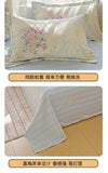 100% Cotton Skin-friendly Four Piece Set Soft Duvet Cover Set Single Couple Flower Printed Comforter Bedding Set for Adults Kids