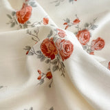 3/4Pcs Vintage French Floral Ruffles Knitted Cotton Double Yarn Soft Skin-friendly Bedding Set Duvet Cover Bed Sheet Pillowcases