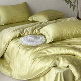 Lyocell Jacquard Soft Silky Cooling Bedding Set Single Double Queen King Duvet Cover Bed Sheet/Fitted Sheet Pillowcases 3/4Pcs