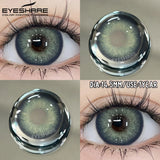 1 Pair Fashion Colored Contact Lenses Popular Natural Gray Brown Beauty Pupils Blue Eyes Lens Yearly Blue Eyes Contact