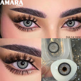 1 Pair Colored Contact Lenses Natural Fashion Brown Eye Lens Gray Contact Eye Lenses Blue Lenses Contacts for Dark Eyes