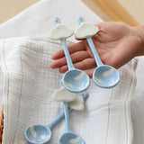 Blue Sky and White Clouds Breakfast Spoon Coffee Mixing Spoon Underglaze Color Fruit Salad Rice Soup Bowl