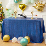Rectangle Table Cover Golden Sequin Tablecloth Long for Wedding Birthday Party Baby Shower Events Independence Day Decorations