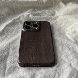 Ins Wood Grain Primary Color Case for IPhone 16 15 14 13 Pro Max 12 11 Plus Anti Drop Protective Ultra Thin Hard Acrylic Cover