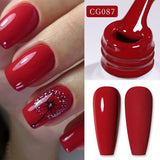 10ml Gold Glitter Gel Nail Polish Crystal Semi Permanent Soak Off UV Gel Varnish Nail Art Manicure Base Top Coat