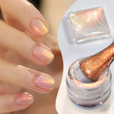 10ml Imperial Green Cat Magnetic Gel Nail Polish Spring Summer Sparkling Glass Bead Soak Off Christmas Decoration