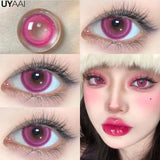 Color Contact Lenses for Eyes Korean Lens Blue Color Lens Brown Big Eye Contacts Lenses Pink Lenses Purple Lenses