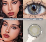 1Pair Russia Blue Color Contact Lens Pupils High Quality Cosmetic  Gray Brown Lenses Makeup Purple Eye