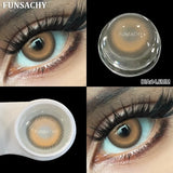 1 Pair Fashion Color Contact Lenses for Eyes Korean Brown Natural Soft Lenses Beautiful Cosmetic Gray Pupils Blue Lens