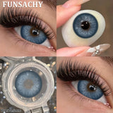 1 Pair Elesis Series Contact Lenses for Eyes Brown/Gray Colored Lenses Blue Natural Eye Contacts Annual Fast Shipping
