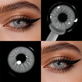 Colored Contact Lenses Lalens Queen Crystal Blue Two Tone Brown Green Gray Color Contacts Eye Lens Eyes Half Year 2Pcs