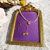 Vintage Photo Frame Jewelry Display Rack Purple Velvet Soft Bag Photo Frame Storage Rack Necklaces Earrings Display Ornaments