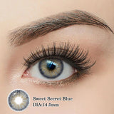 1pair New Colored Contact Lenses Blue Fashion Green Iris Series Lenses Yearly urban Gray  Make Up Yearly