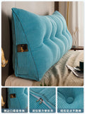 Long Pillow Headboard Cushion Triangle Large Back Bed Soft Bag Pillow Can Be Disassembled and Washed Bedroom Sofa