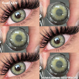 1 Pair Colored Contact Lenses Natural Pupils Eyes Soft lenses Gray Soft Contacts 14.20mm