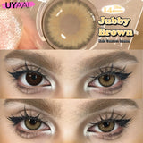 Natural Halo Shimmer Contact Lenses - Gray Brown Green Blue, Brighten Eye Look for Dating, Gathering & Daily Makeup
